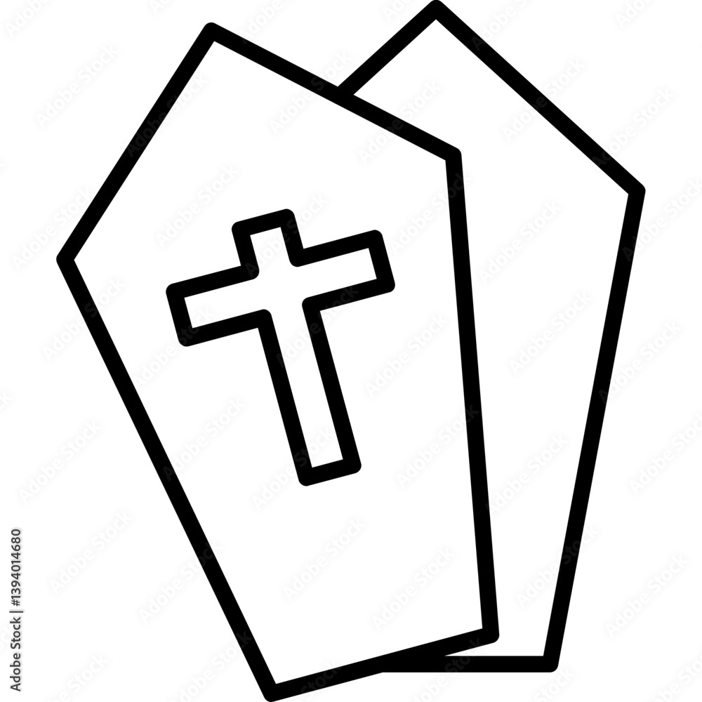 Obraz premium Coffin Icon