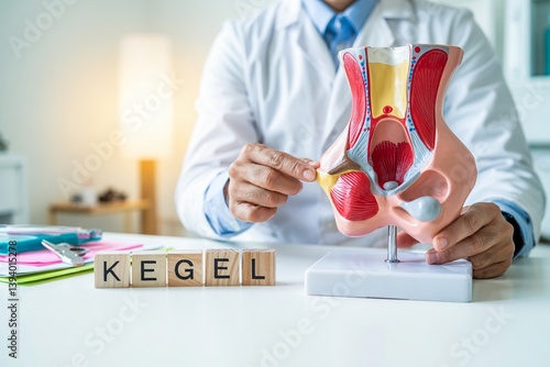 Doctor Explains Pelvic Floor Anatomy With Model And Kegel Blocks