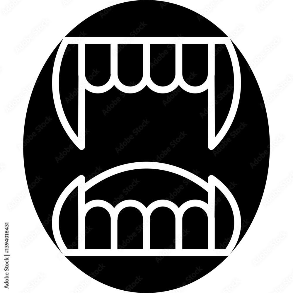 Obraz premium Fangs Icon