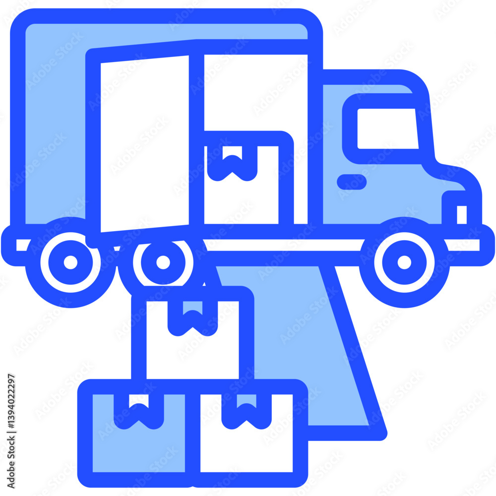 Fototapeta premium Moving Truck Icon