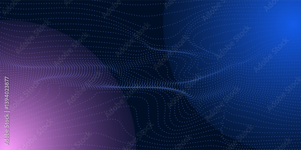 Abstract Waving Particle Technology Background Design. Abstract wave moving dots flow particles art, hi-tech and big data background design Abstract Waving Particle Technology Background Design. Abstract wave moving dots flow particles art, hi-tech and big data background design