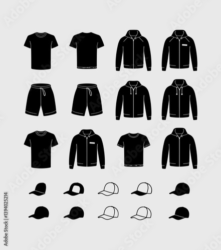 cloths mockup, vector mockup, digital, vector t shirts, vector shirts, silhouette clothing, shirt, clothes, fashion, vector, t-shirt, jacket, dress, illustration, set, wear, design, polo, coat, men, t