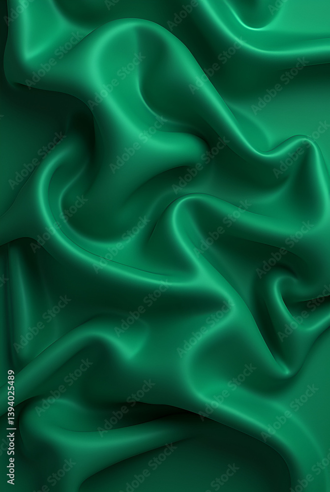 Obraz premium green satin background