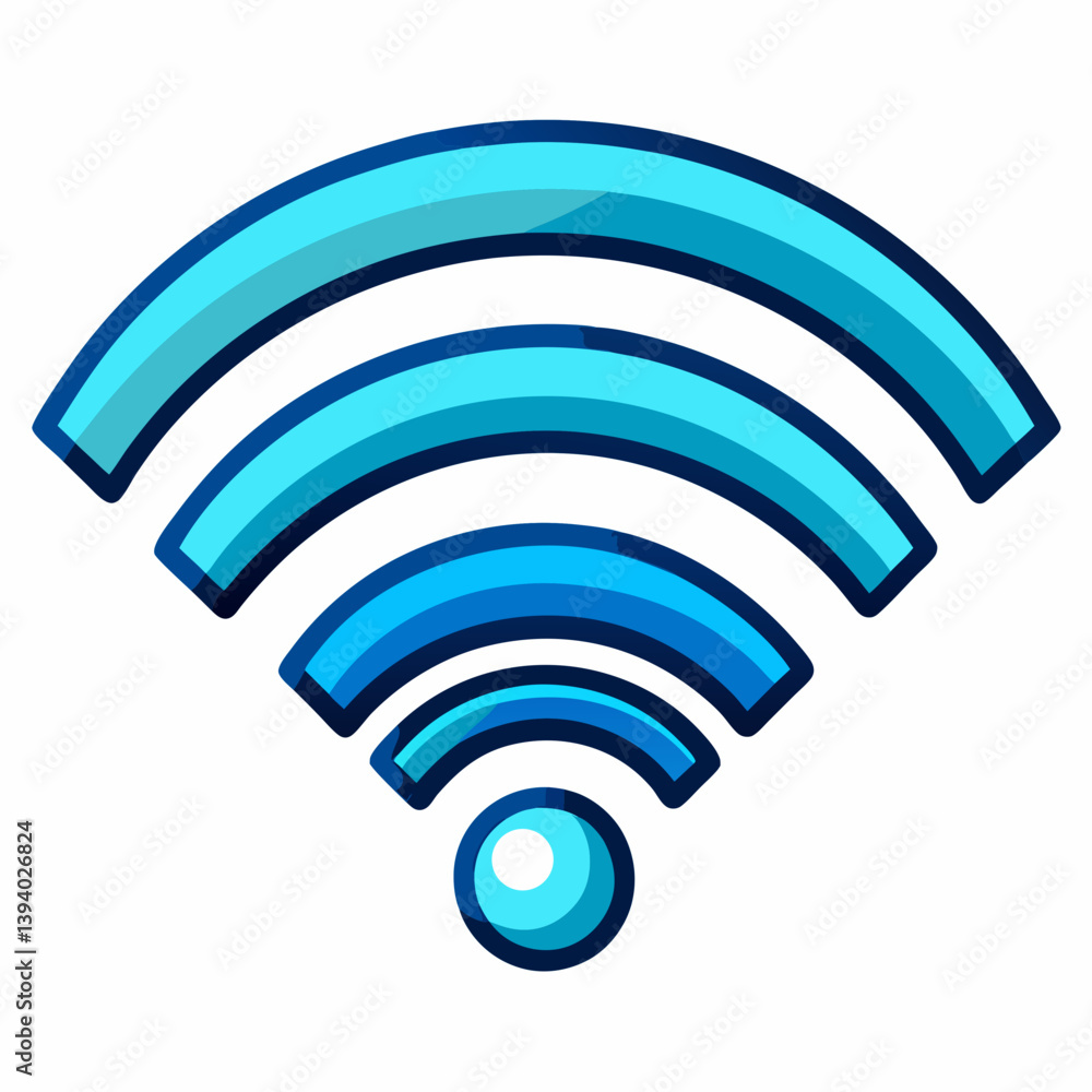 Wi-Fi Signal Premium modern thin line Icon Image, Stock Photo, and Vector Wi-Fi Signal Premium modern thin line Icon Image, Stock Photo, and Vector