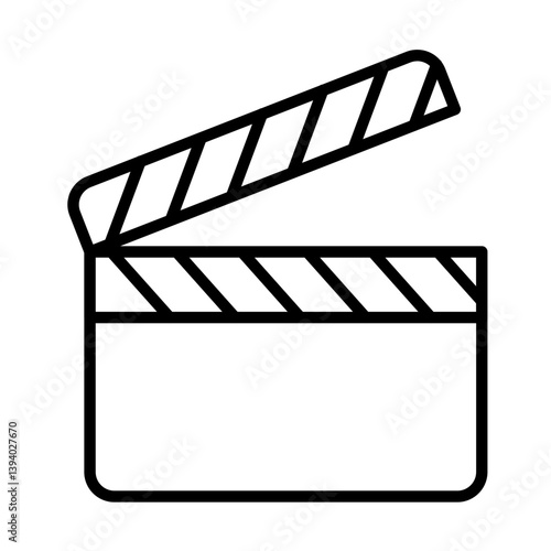 movie clapper board vector