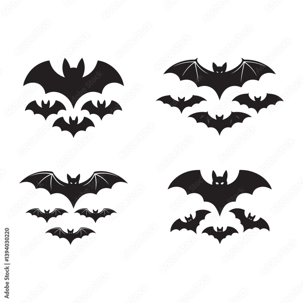 Naklejka premium Set of halloween vector icons illustration design