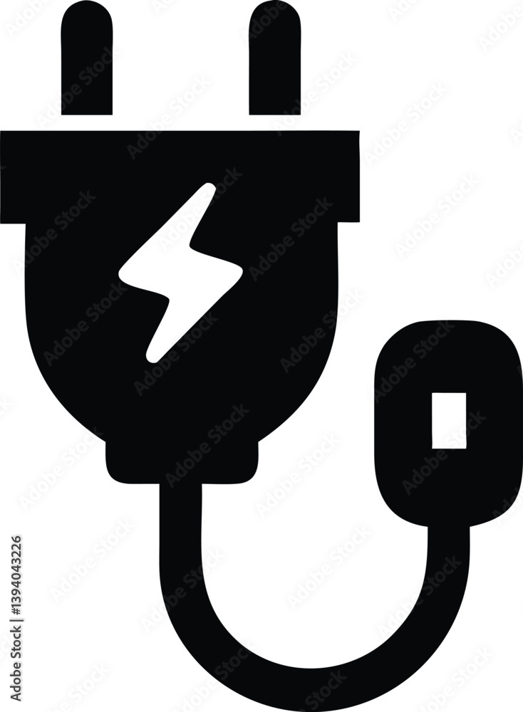 Hand Holding Circle with Energy Bolt Silhouette on Transparent Background Hand Holding Circle with Energy Bolt Silhouette on Transparent Background