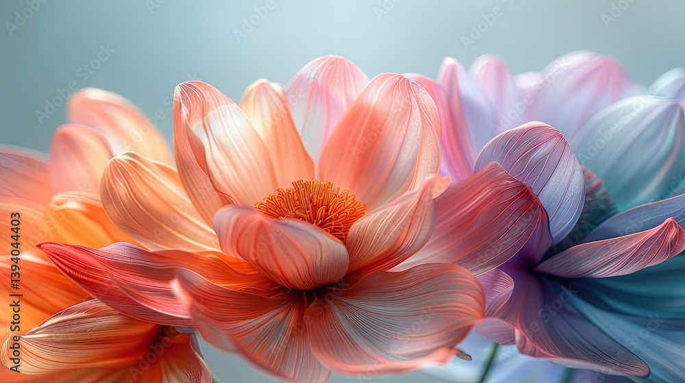Artificial Colorful Flowers on light Background Artificial Colorful Flowers on light Background