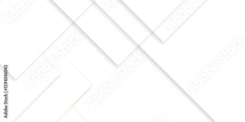 Abstract modern white design features subtle shadows . Modern white and gray technology concept diamond triangle geometric line background . abstract tech banner design. Graphic design element stripe