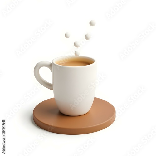 3D icon of coffee 