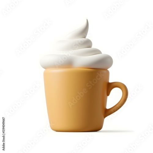 3D icon of coffee 