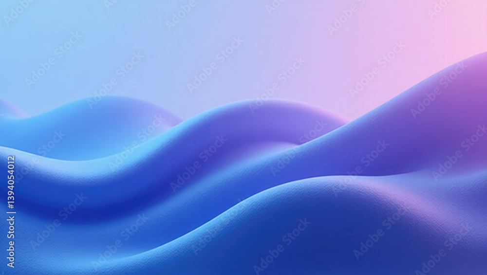 Obraz premium Blue wave lines flow in a swirling abstract design