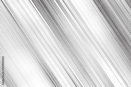 Monochrome Dots Background. Fade Texture. Vintage Pop-art Backdrop. Grunge Black and White Overlay. Vector illustration.