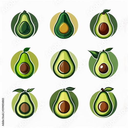 Avocado Logo Collection
