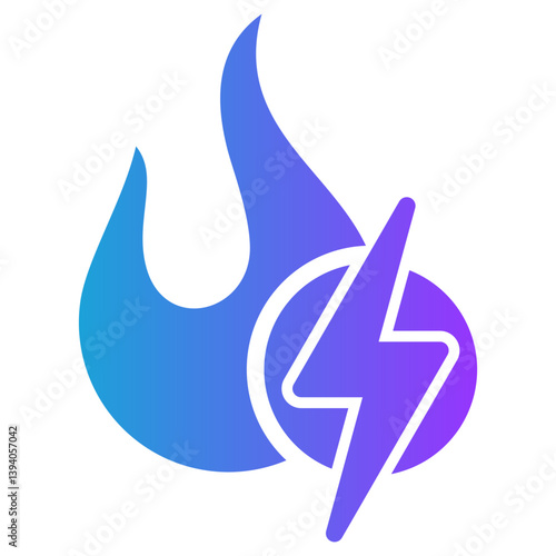 Metabolism glyph gradient icon