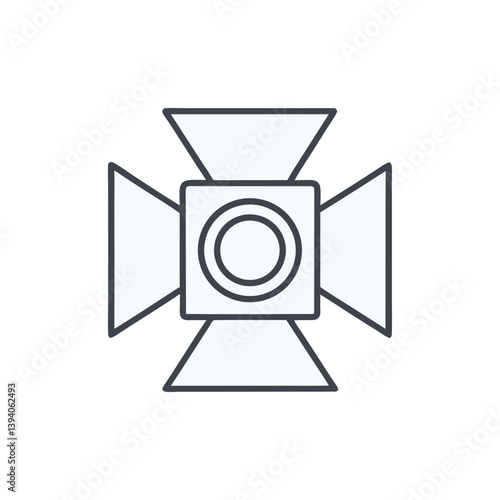 Simple Drawing of a Cinematic Spotlight for Photography