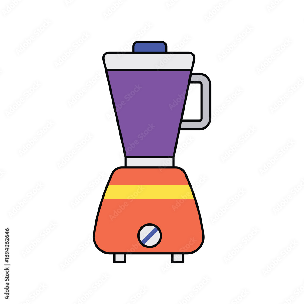 blender lineal color line icon with white background vector stock illustration blender lineal color line icon with white background vector stock illustration