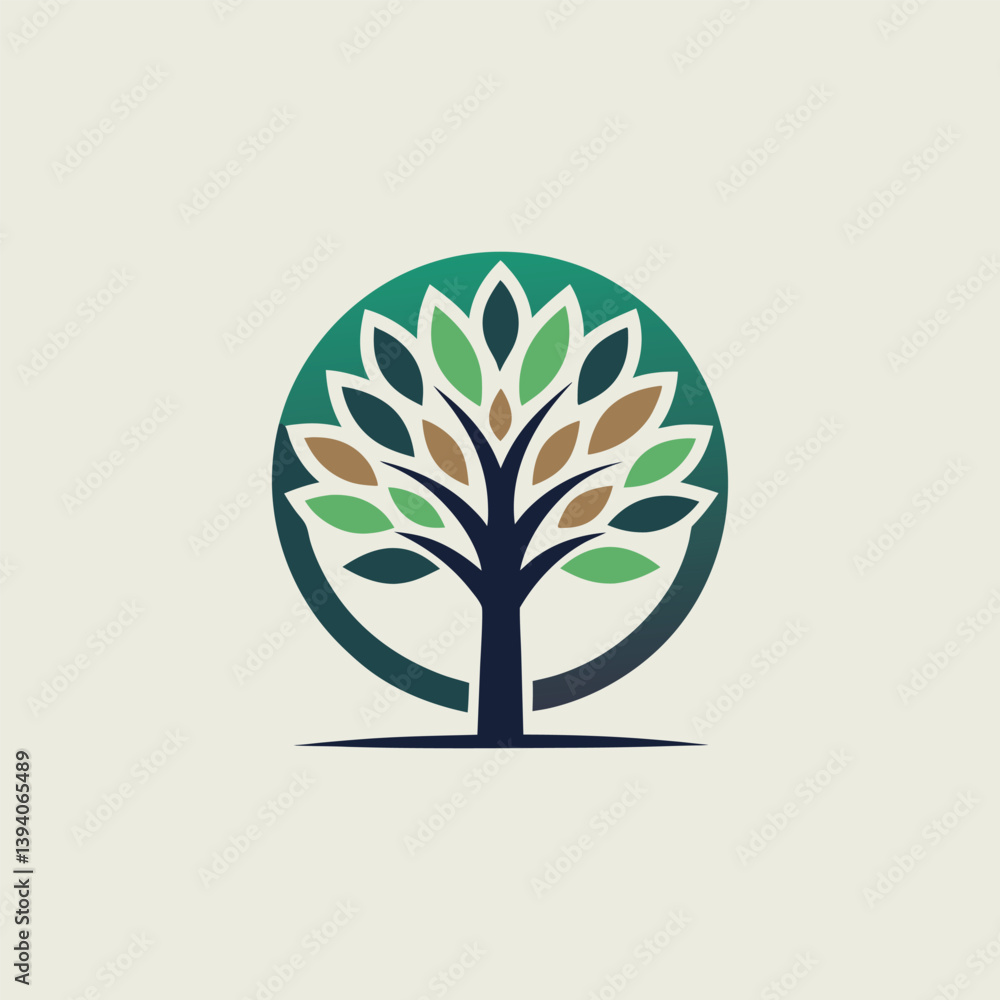 Obraz premium tree logo design vector 