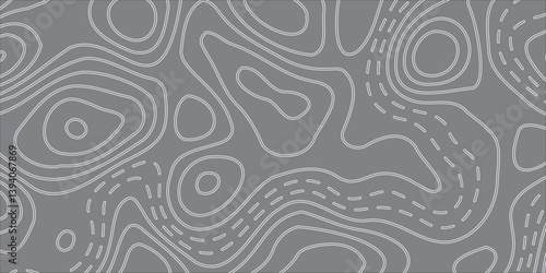 Abstract Earth Relief Map with Conceptual Elevation Changes in Vector Style, Displayed on a Bold Black Background, Featuring Dynamic Geometric Layers and Topographical Fluidity