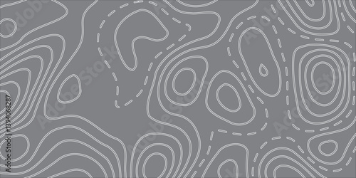 Vector Abstract Earth Relief Map with Conceptual Elevation Layers on a Black Background, Showcasing Geometric and Fluid Topographical Features for a Clean, Elegant Visual Interpretation of Nature