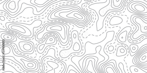 Vector Abstract Earth Relief Map with Artistic Conceptual Elevation Lines, Creating a Contemporary Representation of Earth’s Terrain in Fluid, Geometric Forms