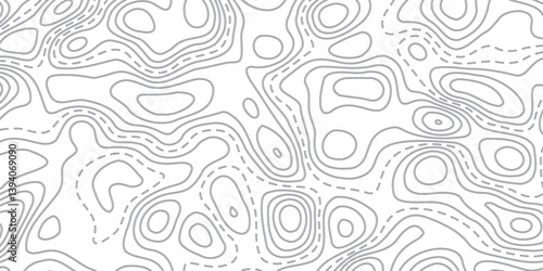 Vector Abstract Earth Relief Map with Artistic Conceptual Elevation Lines, Creating a Contemporary Representation of Earth’s Terrain in Fluid, Geometric Forms