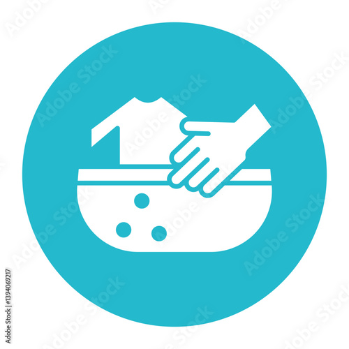 Hand Washing Clothes Icon