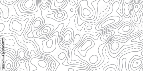 Vector Abstract Earth Relief Map with Artistic Conceptual Elevation Lines, Creating a Contemporary Representation of Earth’s Terrain in Fluid, Geometric Forms