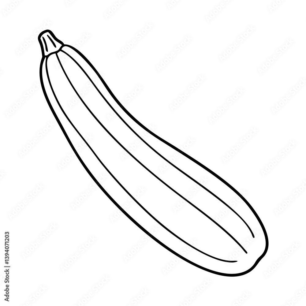 zucchini icon, zucchini line art - simple line art of zucchini, perfect for zucchini logos and icons zucchini icon, zucchini line art - simple line art of zucchini, perfect for zucchini logos and icons