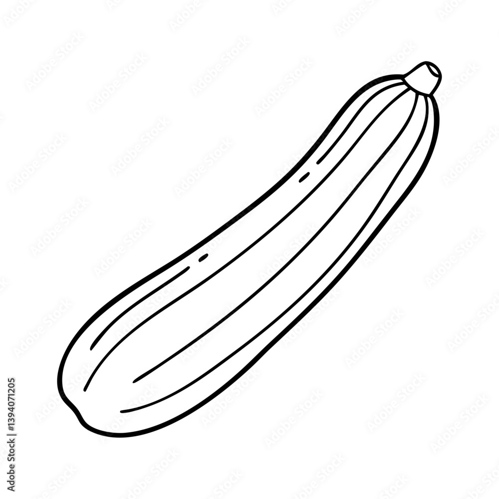 zucchini icon, zucchini line art - simple line art of zucchini, perfect for zucchini logos and icons zucchini icon, zucchini line art - simple line art of zucchini, perfect for zucchini logos and icons