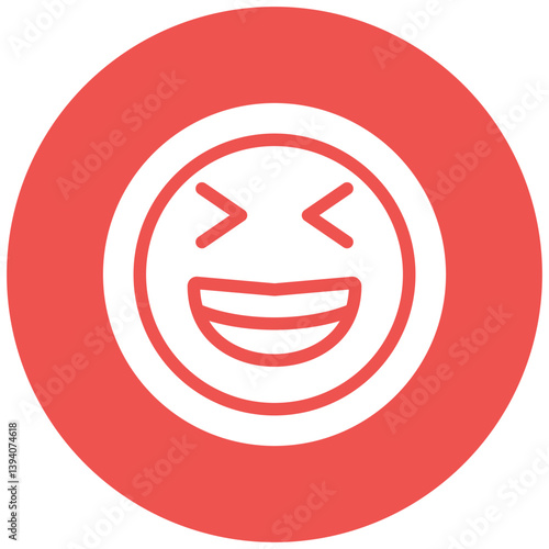 Grinning Squinting Face Icon