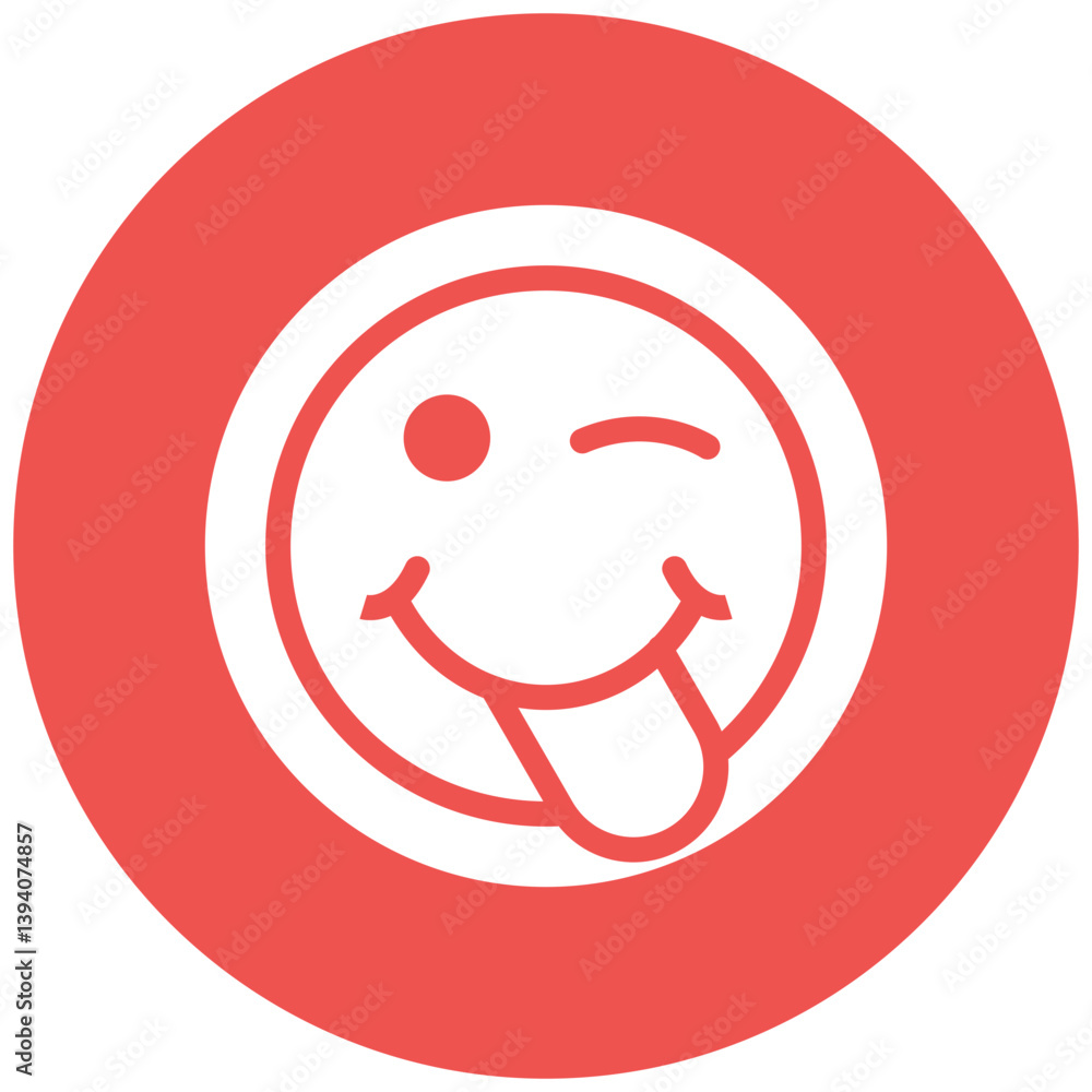 Face Savoring Food Icon Face Savoring Food Icon