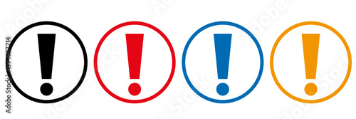 丸囲みびっくりマークセット