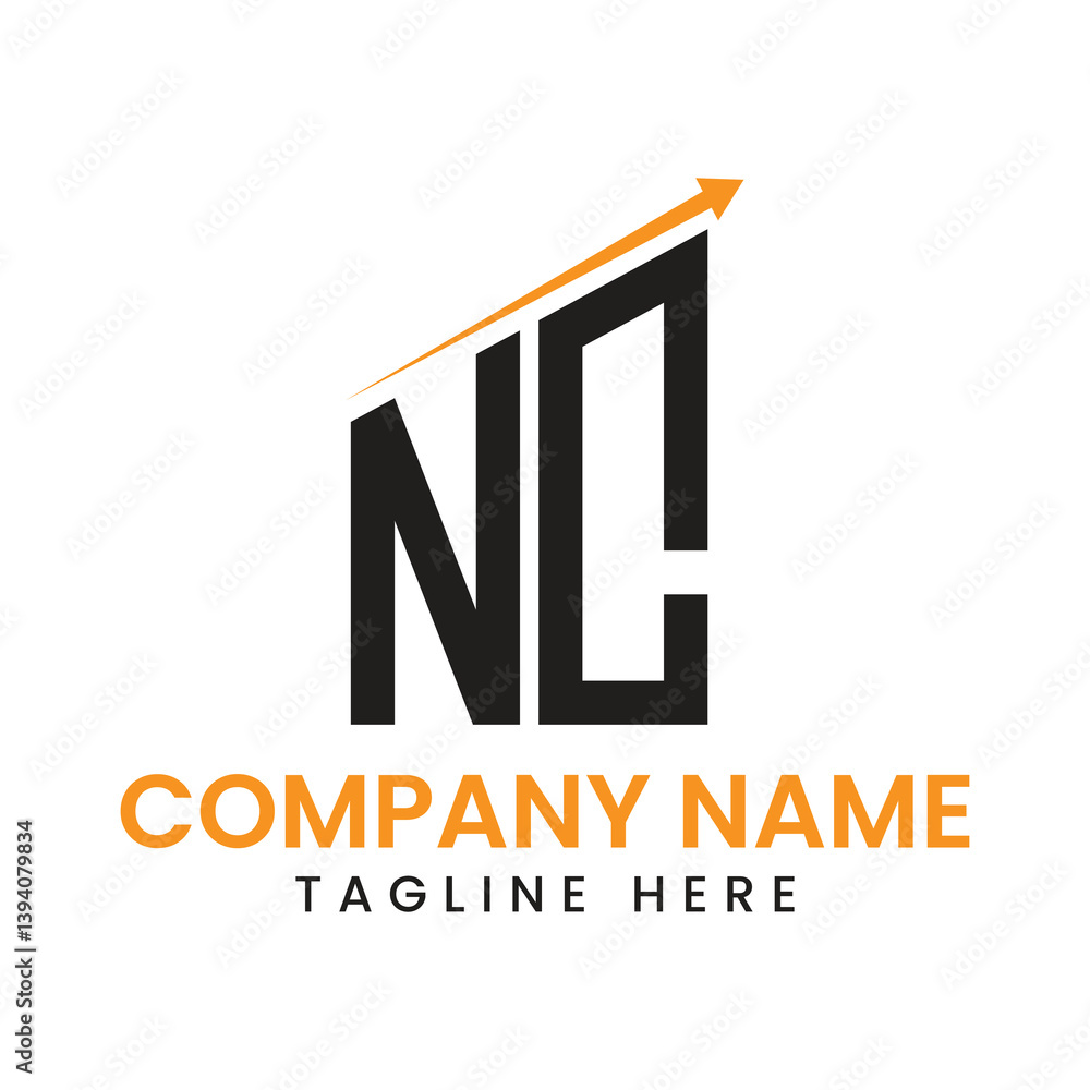 Fototapeta premium Minimalist Arrow Growth Logo Design