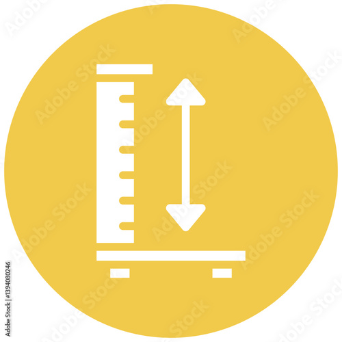 Canvas-taulu Height Check Icon