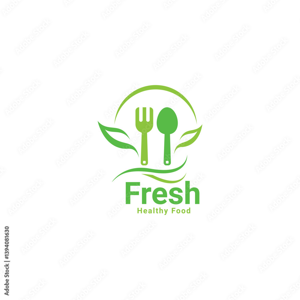fork and spoon logo design. icon symbol for health restaurant food fork and spoon logo design. icon symbol for health restaurant food