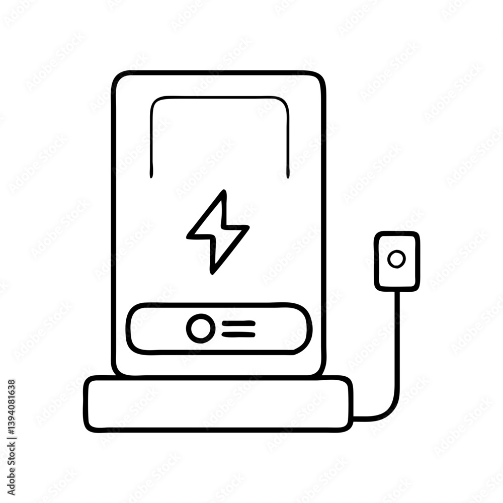 charging dock icon, charging dock line art - simple line art of charging dock, perfect for charging dock logos and icons charging dock icon, charging dock line art - simple line art of charging dock, perfect for charging dock logos and icons