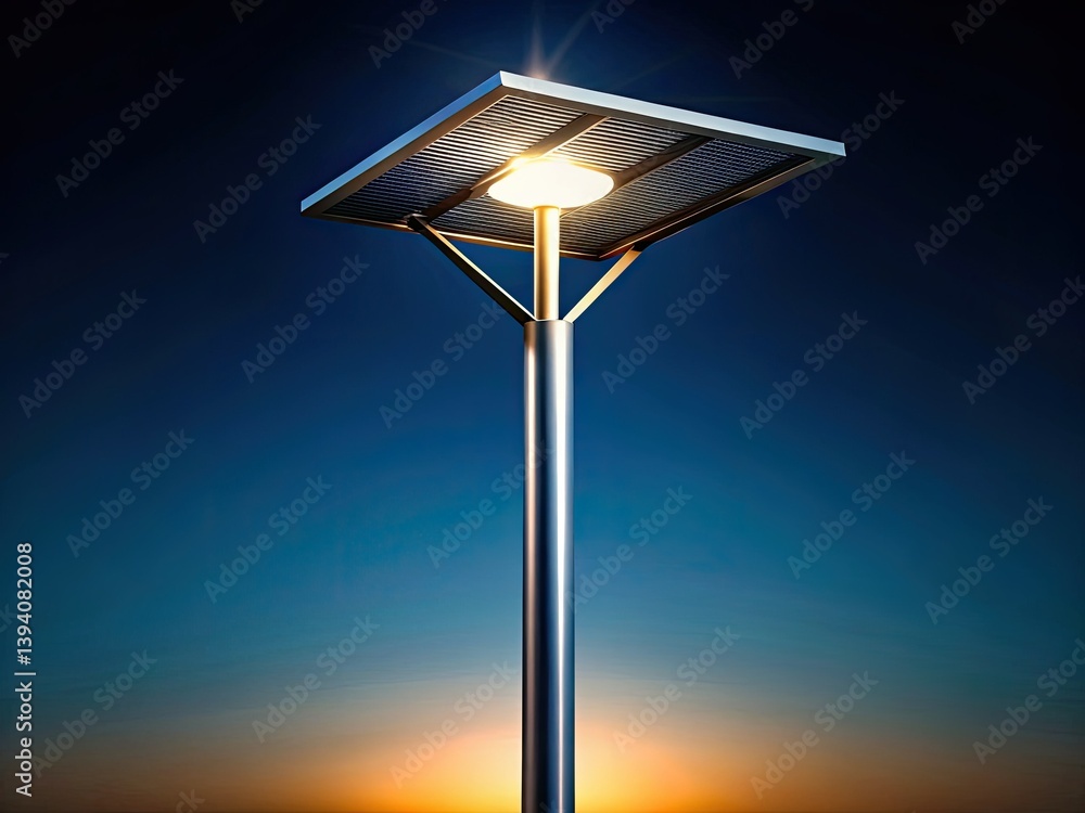 Minimalist Solar Street Light Photography: Eco-Friendly Illumination Design Minimalist Solar Street Light Photography: Eco-Friendly Illumination Design