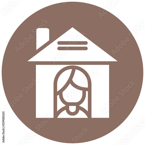 Women Working at Home Icon