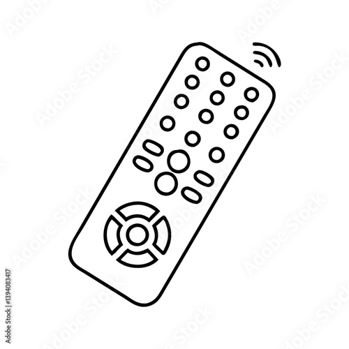 remote control icon, remote control line art - simple line art of remote control, perfect for remote control logos and icons