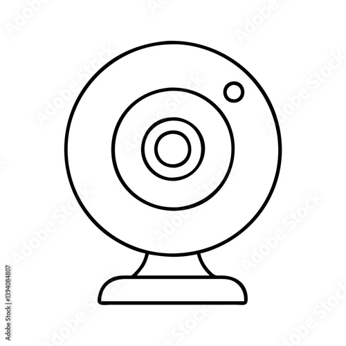 webcam icon, webcam line art - simple line art of webcam, perfect for webcam logos and icons