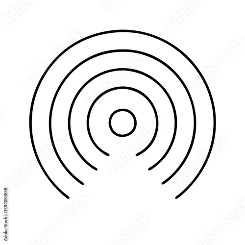wi fi signal icon icon, wi fi signal icon line art - simple line art of wi fi signal icon, perfect for wi fi signal icon logos and icons