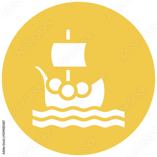 Viking Ship Icon