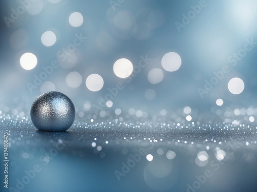 christmas background with silver balls, christmas background with bokeh