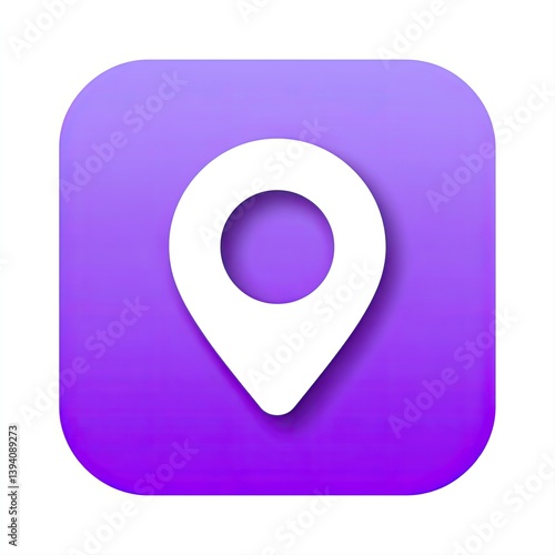 Free Download Purple Map Pin Icon on White Background - GFXLoad