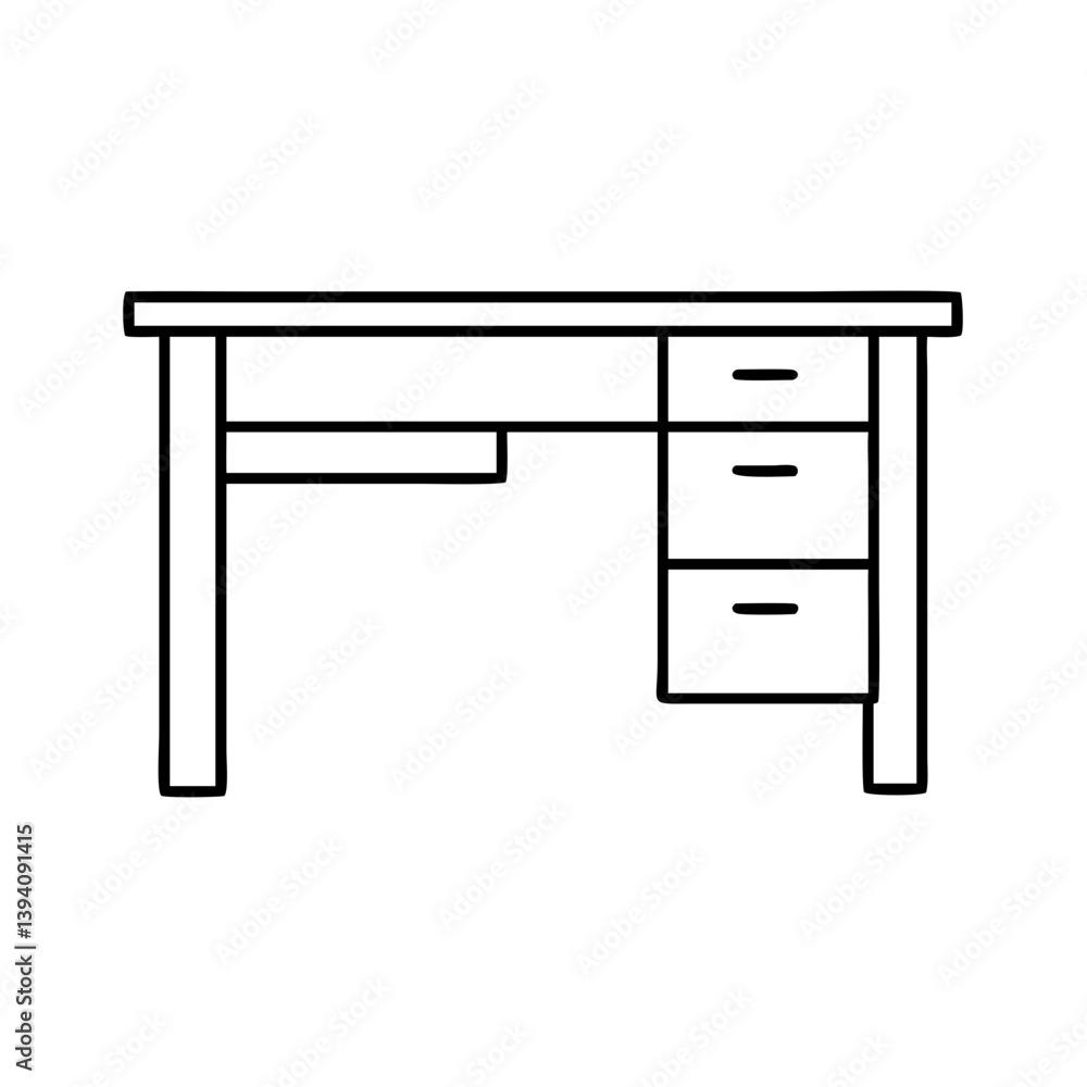 desk icon, desk line art - simple line art of desk, perfect for desk logos and icons desk icon, desk line art - simple line art of desk, perfect for desk logos and icons