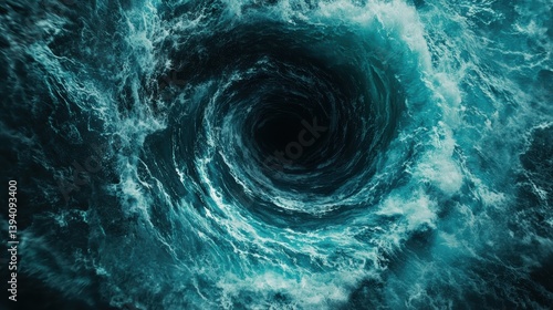 Global Economic Trends concept. A global financial storm represented by swirling currents