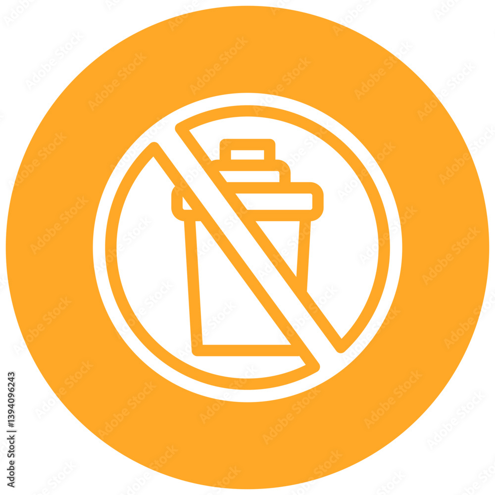 No Food Vector Icon