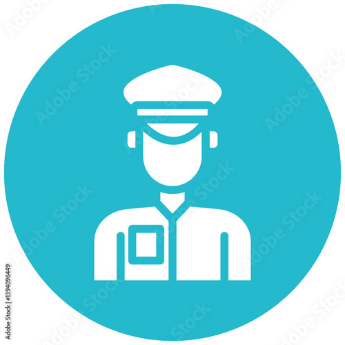 Taxi Driver Vector Icon