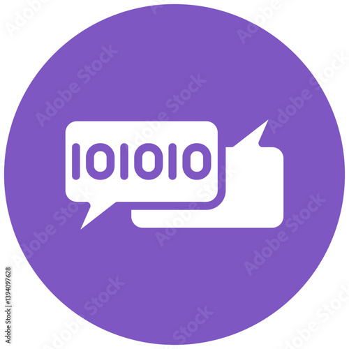 Binary Messages Vector Icon